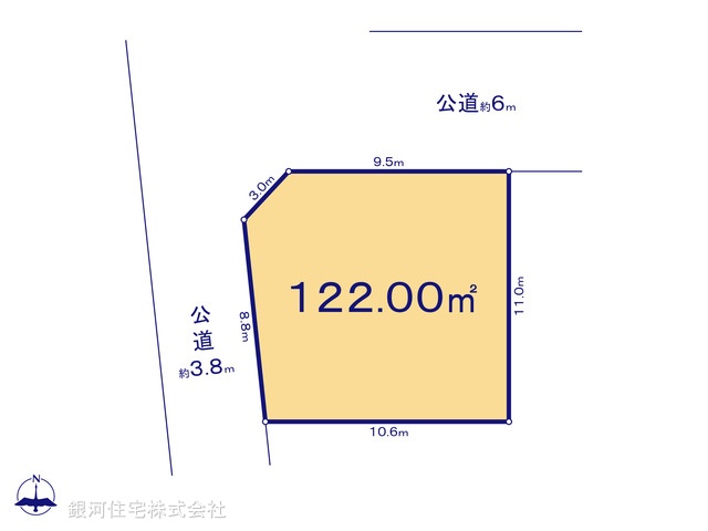 G00377490 神奈川県厚木市関口 土地(建築条件付土地) 1660万円【区画図】