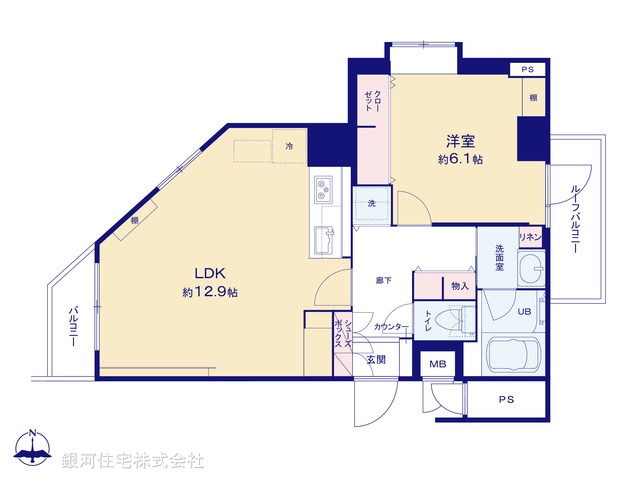 G00377507 東京都三鷹市下連雀３丁目 中古マンション 3799万円【間取図】