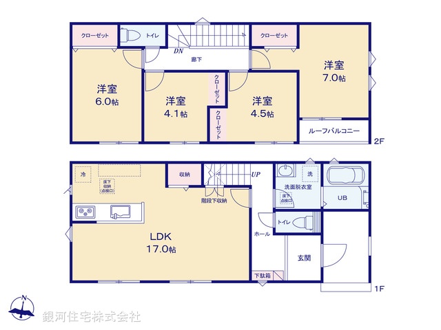 G00377570 千葉県市原市光風台２丁目 新築一戸建て 2690万円【間取図】