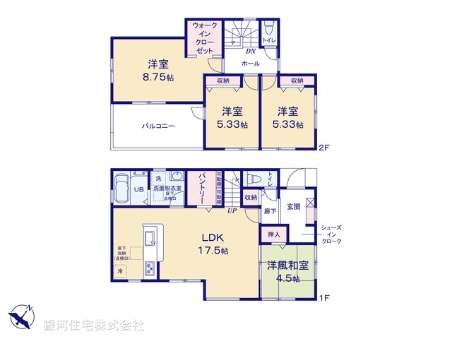 G00377579 東京都八王子市寺田町 新築一戸建て 3680万円【間取図】