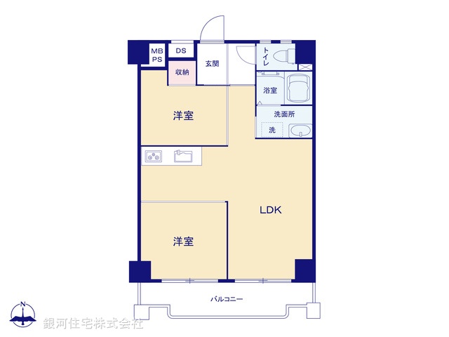 G00377600 東京都豊島区上池袋３丁目 中古マンション 3299万円【間取図】