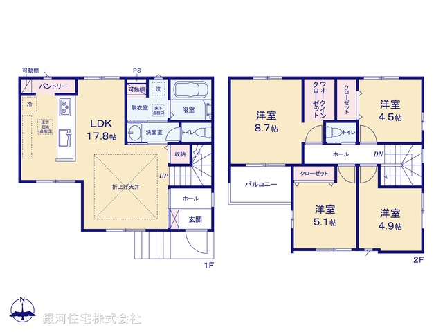 G00377659 千葉県船橋市大穴北８丁目 新築一戸建て 3499万円【間取図】