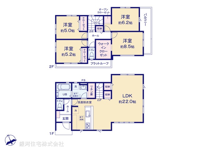 G00377701 東京都八王子市大楽寺町 新築一戸建て 3499万円【間取図】