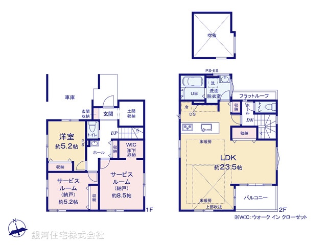 G00377721 千葉県船橋市印内３丁目 新築一戸建て 6499万円【間取図】