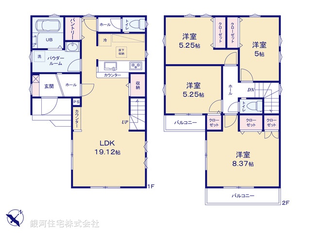G00377743 埼玉県川越市大字寺尾 新築一戸建て 4299万円【間取図】