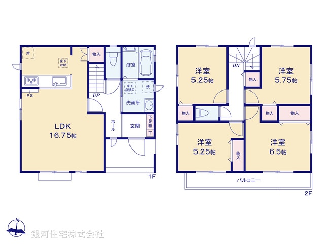 G00377759 千葉県千葉市中央区塩田町 新築一戸建て 3090万円【間取図】