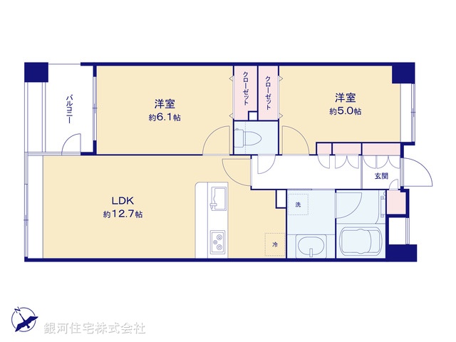 G00377783 神奈川県横浜市中区山下町 中古マンション 6980万円【間取図】