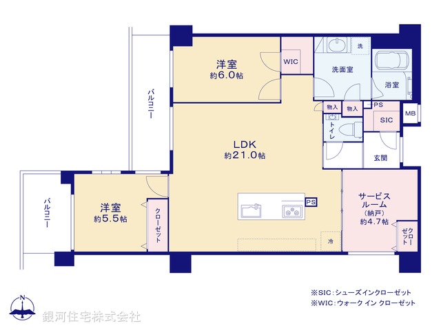 G00377859 東京都狛江市岩戸南１丁目 中古マンション 8980万円【間取図】