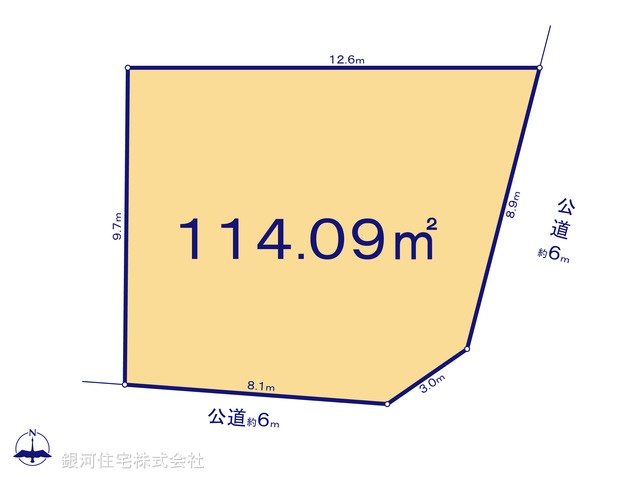 G00377861 千葉県柏市塚崎 土地 1588万円【区画図】