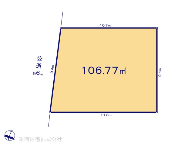 G00377965 埼玉県川口市大字東本郷 土地 2990万円【区画図】