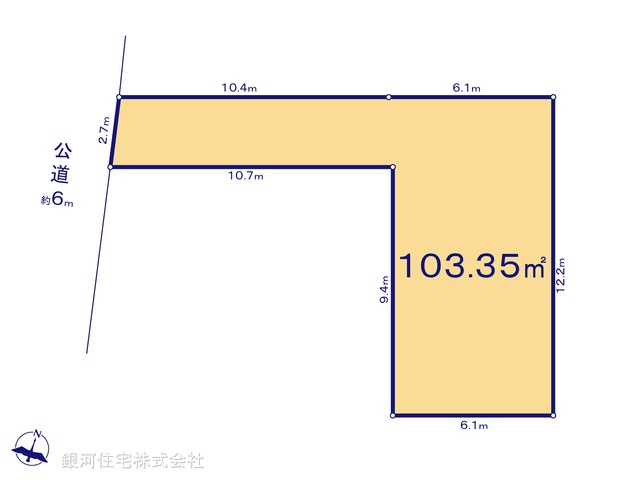 G00377966 埼玉県川口市大字東本郷 土地 2490万円【区画図】