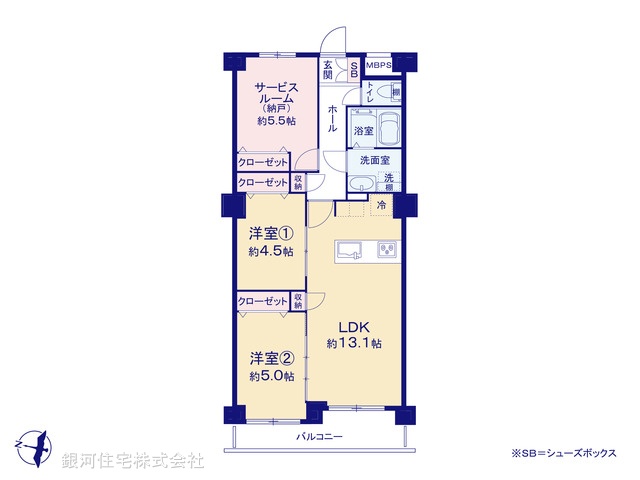 G00377990 東京都文京区大塚５丁目 中古マンション 7680万円【間取図】