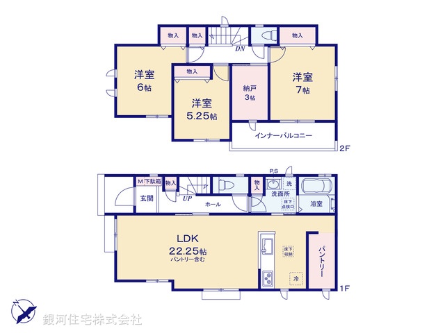 G00378008 千葉県船橋市古和釜町 新築一戸建て 3590万円【間取図】