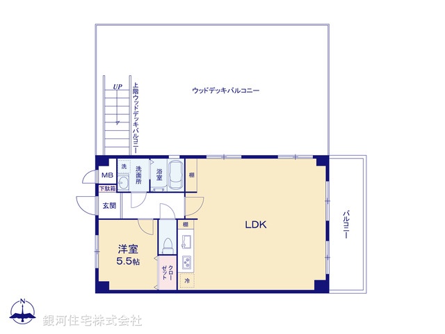 G00378021 埼玉県川口市北原台２丁目 中古マンション 2680万円【間取図】