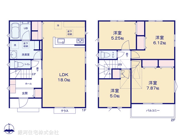 G00378058 神奈川県綾瀬市蓼川３丁目 新築一戸建て 4780万円【間取図】