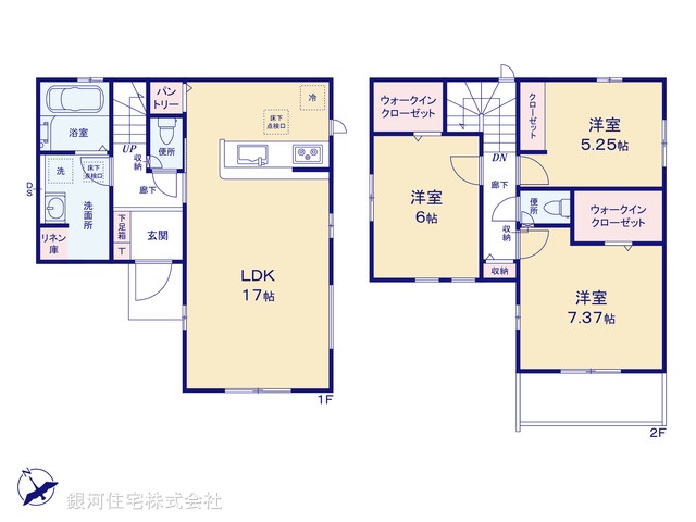 G00378068 千葉県柏市豊住５丁目 新築一戸建て 4190万円【間取図】