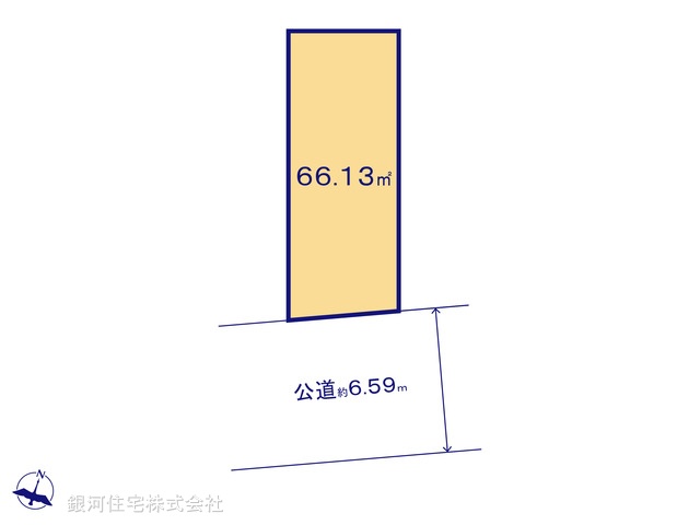 G00378072 東京都大田区中央６丁目 土地 6330万円【区画図】