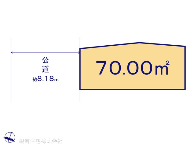 G00378075 東京都大田区中央６丁目 土地 6380万円【区画図】