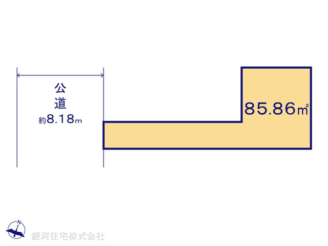 G00378076 東京都大田区中央６丁目 土地 6080万円【区画図】
