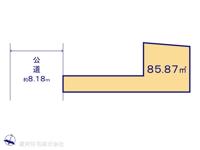 G00378078 東京都大田区中央６丁目 土地 6080万円【区画図】