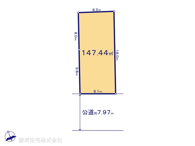 G00378129 埼玉県川口市並木２丁目 土地 1億1300万円【区画図】