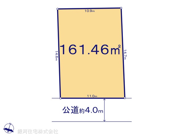 G00378132 埼玉県越谷市弥栄町３丁目 土地 2700万円【区画図】