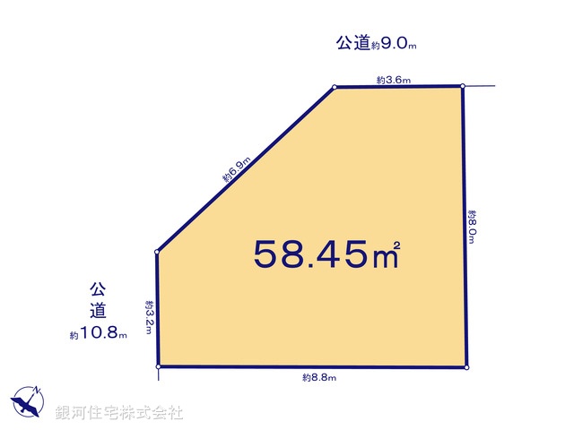 G00378139 神奈川県横浜市西区岡野２丁目 土地 6980万円【区画図】