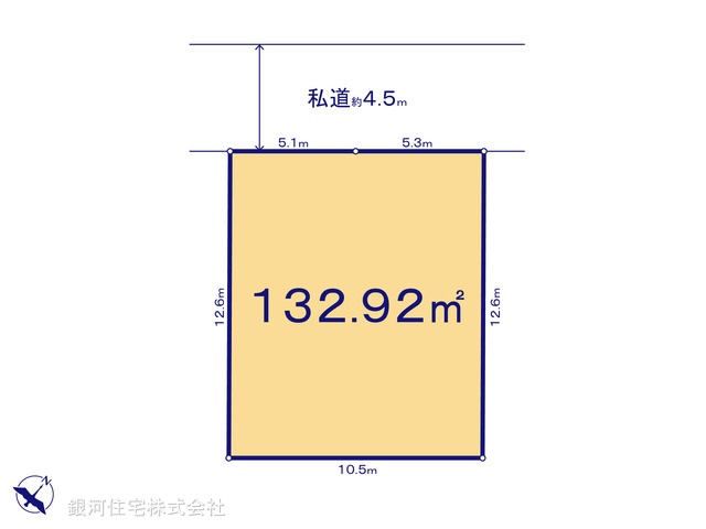 G00378141 神奈川県横浜市神奈川区三ツ沢上町 土地 5180万円【区画図】