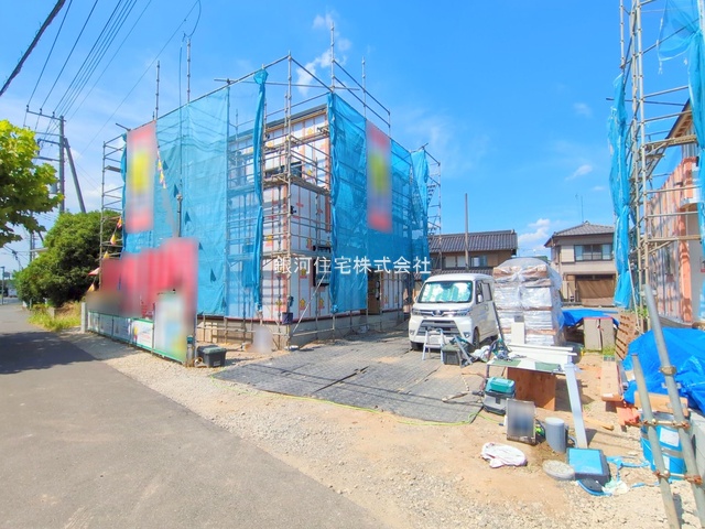 G00378226 埼玉県久喜市菖蒲町菖蒲 新築一戸建て 2580万円 土地面積184.86m² (約55.92坪) 建物面積103.50m² (約31.30坪) 間取り３ＬＤＫ 築年月2025年09月【外観2】