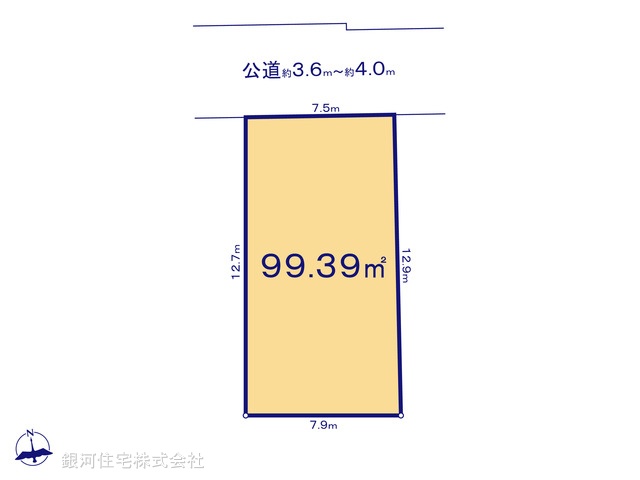 G00378229 東京都西東京市保谷町３丁目 土地 4180万円【区画図】