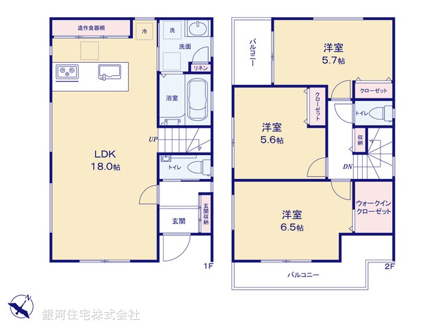 G00378235 埼玉県入間郡三芳町大字藤久保 新築一戸建て 3680万円【間取図】