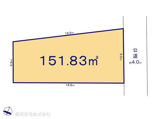 G00378243 埼玉県蓮田市馬込５丁目 土地 2990万円【区画図】