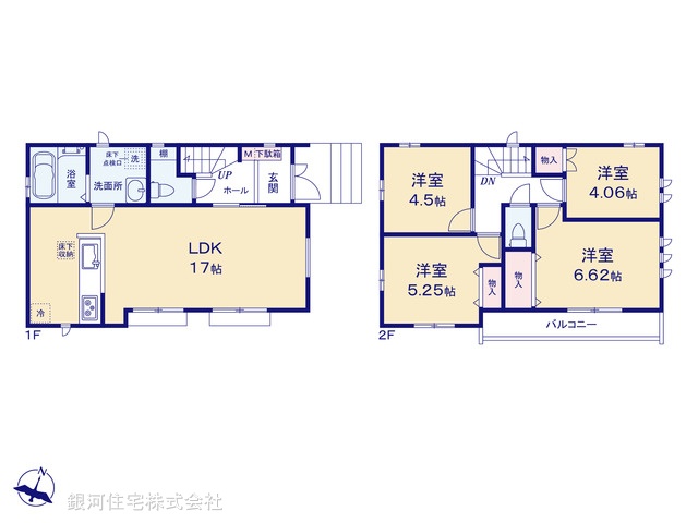 G00378261 東京都西東京市北町５丁目 新築一戸建て 5690万円【間取図】