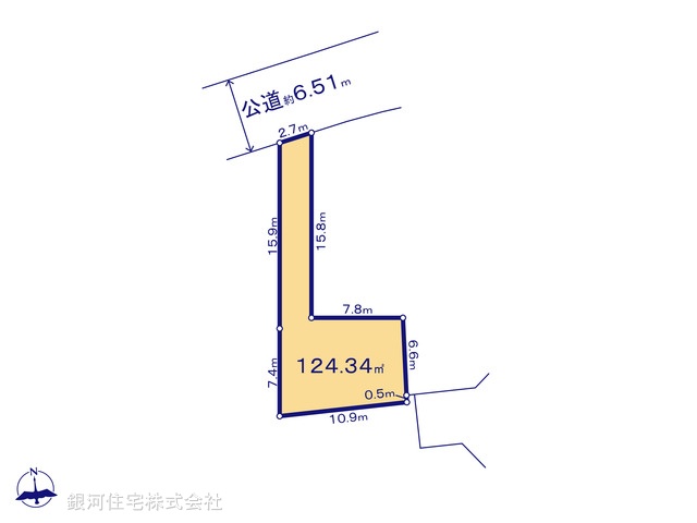 G00378283 神奈川県綾瀬市深谷中６丁目 土地 2116万円【区画図】