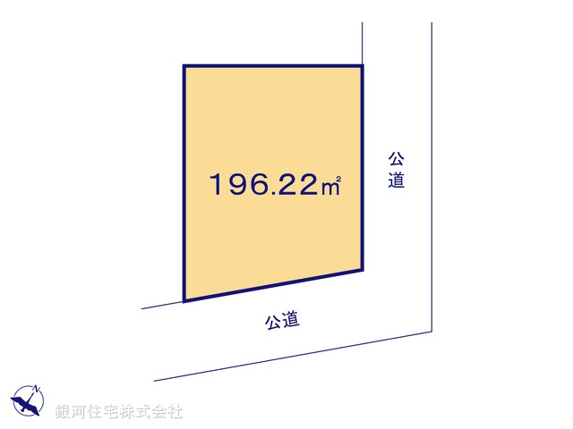 G00378285 千葉県市原市国分寺台中央４丁目 土地 2360万円【区画図】