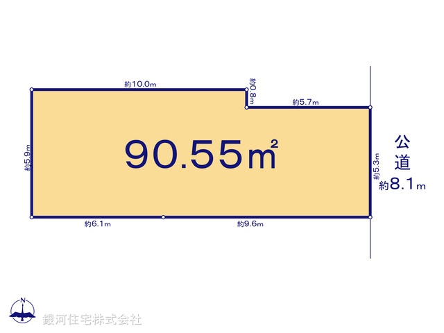 G00378288 東京都練馬区桜台４丁目 土地 1億990万円【区画図】
