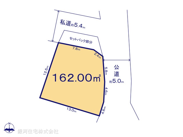 G00378323 千葉県佐倉市西志津８丁目 土地 2400万円【区画図】