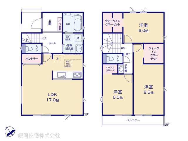 G00378326 千葉県佐倉市中志津７丁目 新築一戸建て 3199万円【間取図】