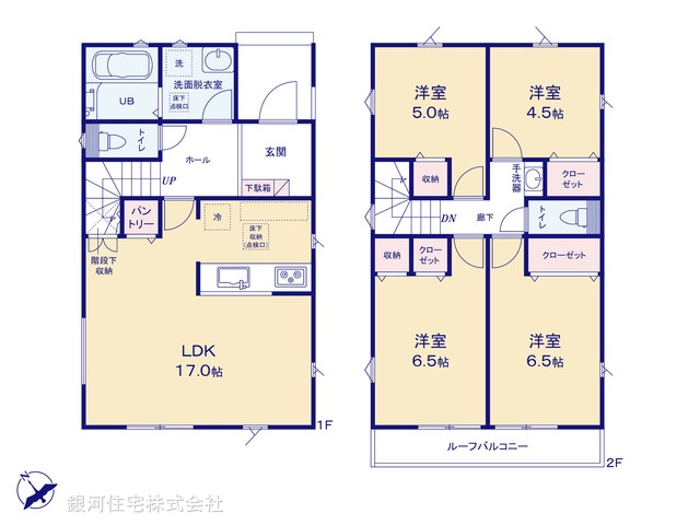 G00378327 千葉県佐倉市中志津７丁目 新築一戸建て 3099万円【間取図】