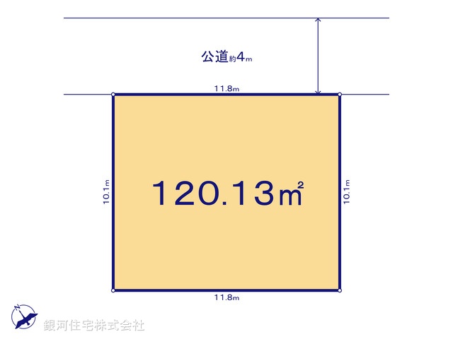 G00378394 埼玉県北葛飾郡杉戸町清地６丁目 土地 1160万円【区画図】