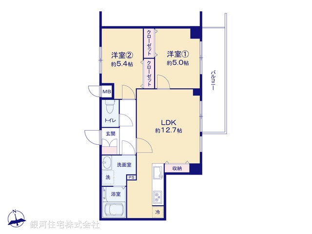 G00378431 東京都足立区梅田８丁目 中古マンション 3499万円【間取図】