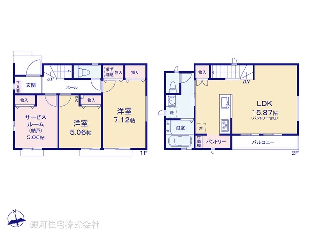 G00378484 東京都八王子市大和田町５丁目 新築一戸建て 3490万円【間取図】