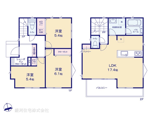G00378497 東京都町田市本町田 新築一戸建て 4180万円【間取図】