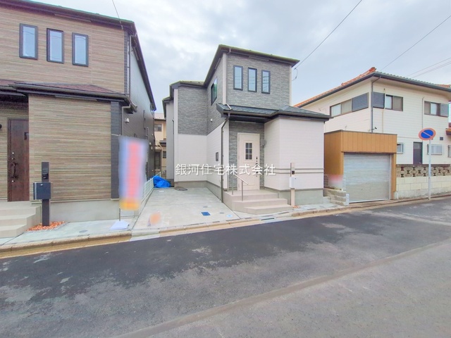 G00378501 千葉県千葉市美浜区磯辺１丁目 新築一戸建て 4190万円 土地面積100.24m² (約30.32坪) 建物面積95.64m² (約28.93坪) 間取り４ＬＤＫ 築年月2025年10月(築１年以内)【外観4】