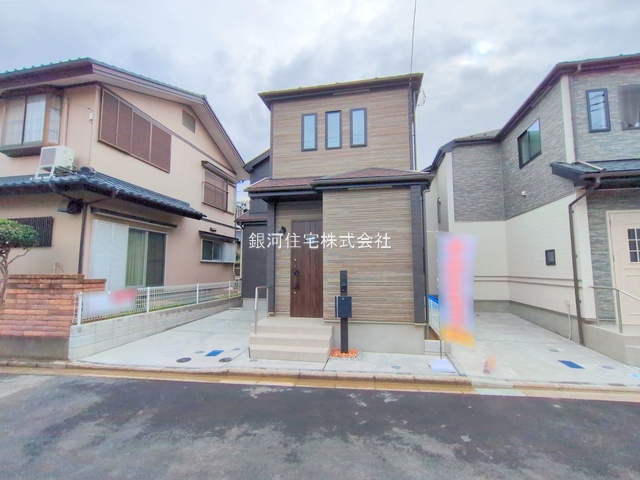 G00378502 千葉県千葉市美浜区磯辺１丁目 新築一戸建て 4490万円 土地面積99.20m² (約30.00坪) 建物面積94.81m² (約28.68坪) 間取り３ＬＤＫ 築年月2025年10月(築１年以内)【外観8】