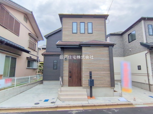 G00378502 千葉県千葉市美浜区磯辺１丁目 新築一戸建て 4490万円 土地面積99.20m² (約30.00坪) 建物面積94.81m² (約28.68坪) 間取り３ＬＤＫ 築年月2025年10月(築１年以内)【外観9】