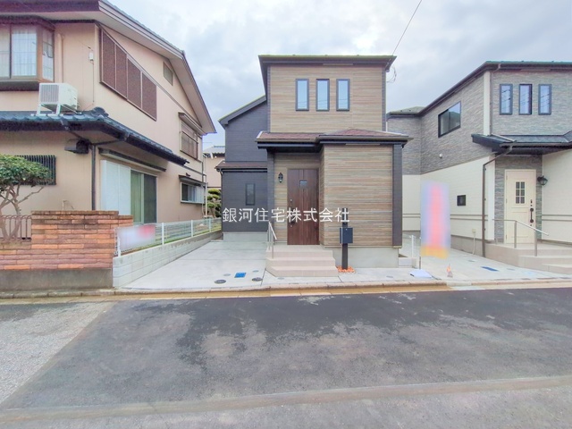 G00378502 千葉県千葉市美浜区磯辺１丁目 新築一戸建て 4490万円 土地面積99.20m² (約30.00坪) 建物面積94.81m² (約28.68坪) 間取り３ＬＤＫ 築年月2025年10月(築１年以内)【外観10】