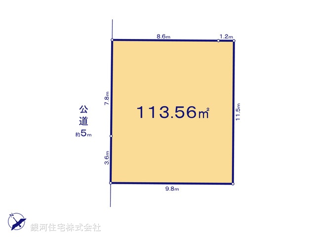 G00378527 千葉県佐倉市中志津７丁目 土地 2790万円【区画図】