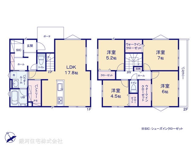 G00378541 千葉県千葉市中央区葛城２丁目 新築一戸建て 4990万円【間取図】