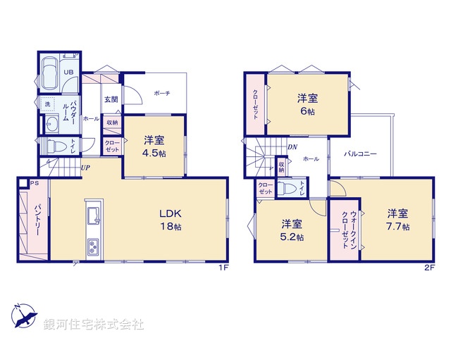 G00378542 千葉県千葉市中央区葛城２丁目 新築一戸建て 4890万円【間取図】